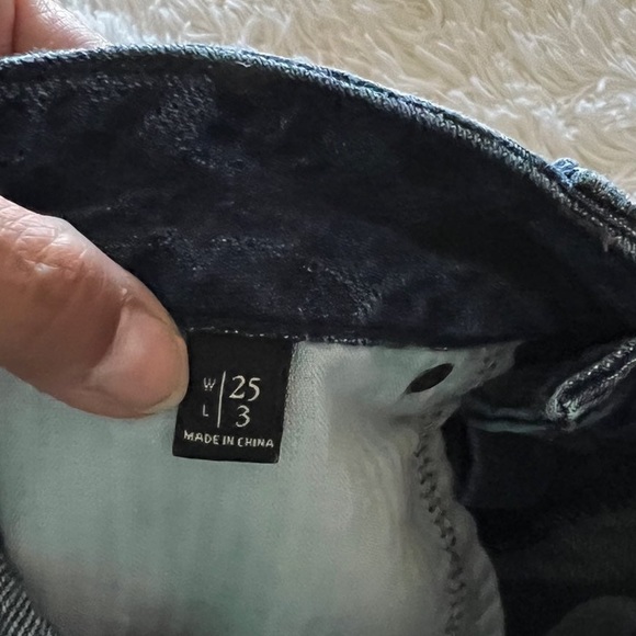 Abercrombie and Fitch Distressed Button Fly Denim Shorts - Picture 4 of 10